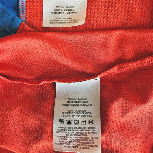 2 PACK! Nike DriFit Quick Dry TShirts Red Blue Boy's Size Medium - Picture 11 of 12